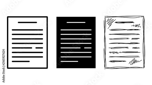 Invoice Icons Minimalist Style