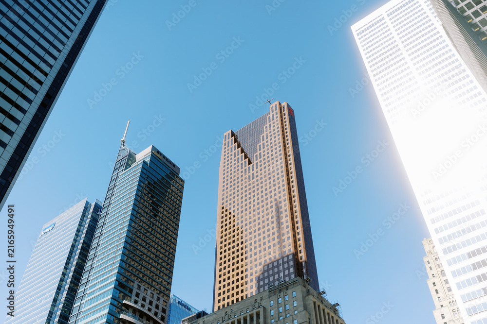 Obraz premium Toronto, Canada - June 4, 2026: Commerce Court and Scotia Plaza Skyscrapers in Downtown Financial District