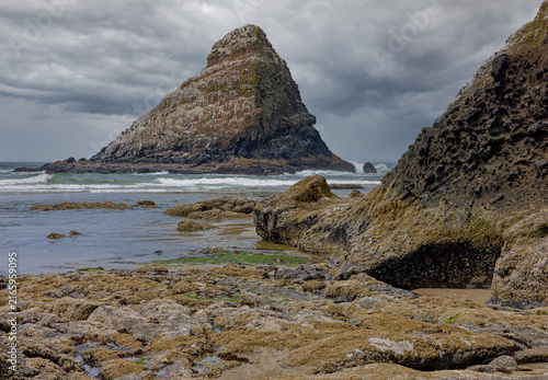 Heceta Sea Stack Before the Storm