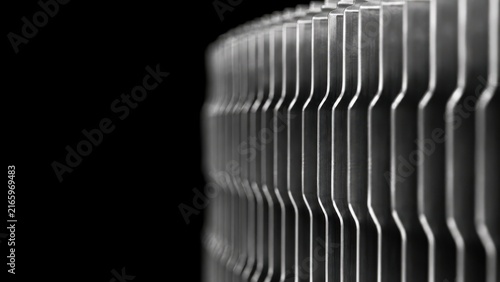 Extreme Macro Through Aluminum Heat Exchanger Cooling Fins