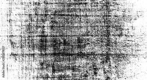 Obraz na plátne Black and White Distress Grunge Texture Overlay