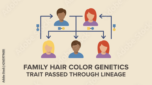 Hair Color Genetic Trait Passed Through Family Lineage