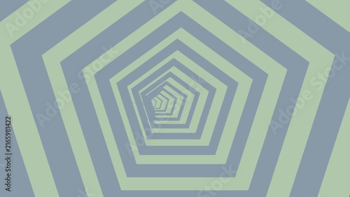  Pentagon Way Tunnel Seamless Loop 4K Futuristic Glowing VJ Background for Visuals and Motion Graphics
