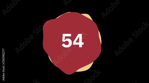  Second Counting Down 4K Dynamic Timer Countdown Animation for Video Editing
