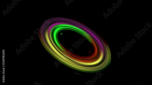  Circle Rotating Glowing 4K with Alpha Channel Seamless Light Motion Effect for Video Editing