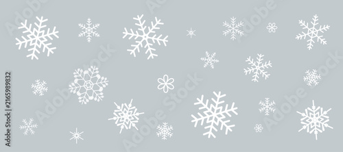 雪の結晶の背景イラスト　ベクター背景素材　壁紙　パターン