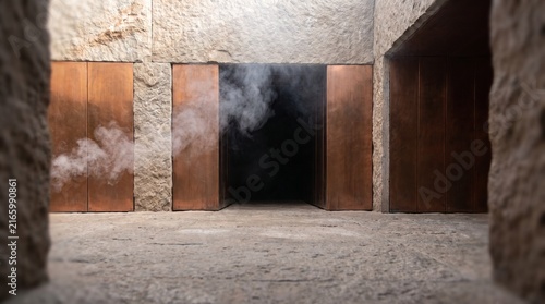 White Smoke Curling Void