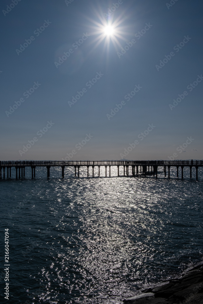 Fototapeta premium sunset over the sea