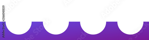 Fotografie Puffy cloud footer banner seamless wave border for web design and digital graphi