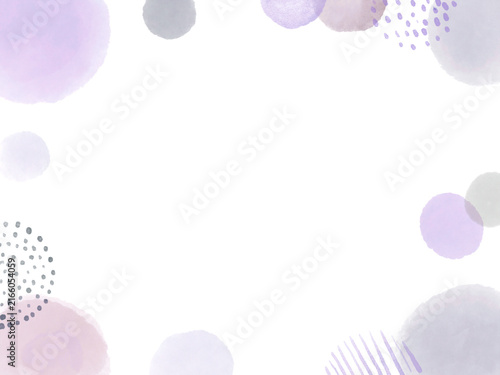 Принти на полотні Soft Purple Watercolor Texture Background with Muted Nuance Color Dots