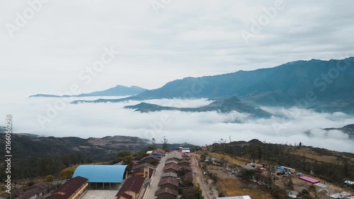 Video of the Llama Village overlooking a sea of ​​clouds in Chota, Cajamarca, Peru