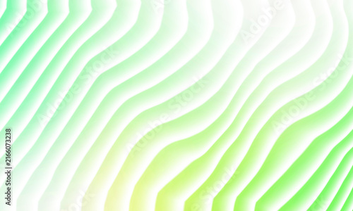Abstract green wavy lines pattern texture on a white background