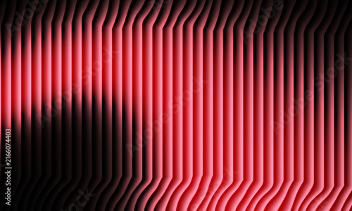 Abstract red vertical lines pattern with wavy motion and dark background