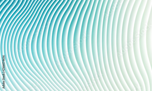 Abstract blue and green wave pattern design on a simple light background