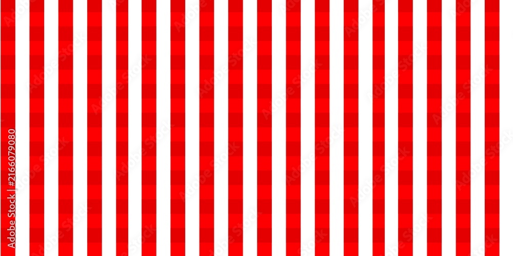 Obraz premium Abstract red and white vertical stripe pattern with clean geometric lines
