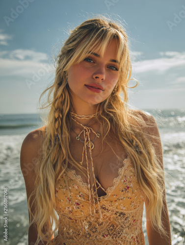 beautiful young woman portrait