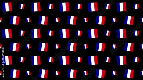 Seamless Pattern Background Featuring Repeated French Flag Design Elements