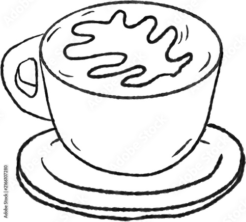 Latte Art Coffee Cup