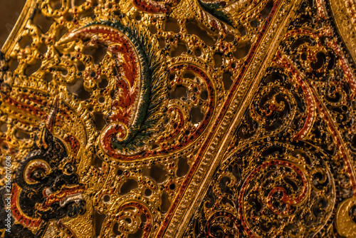 detail of a traditional indonesian batik