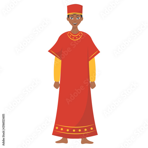 Konstfotografi African Male Character with a Cartoon Design