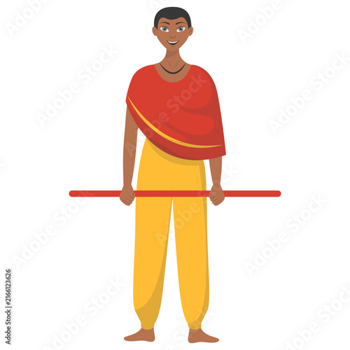 Konstfotografi African Male Character with a Cartoon Design