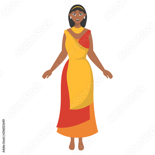 Fotografie African Female Character with a Cartoon Design