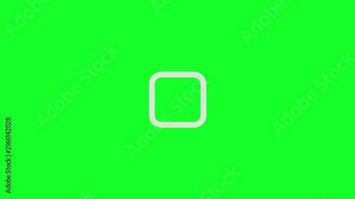 Minimal check box animation featuring a clean checkmark transition, suitable for modern interfaces, presentations, apps, and promotional videos