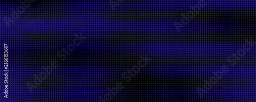 Abstract dark blue and black halftone dots wave pattern background. Retro vintage pop art dotted gradient texture vector illustration for banner, backdrop, and cover design templates.