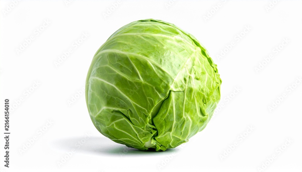 Fototapeta premium A cabbage isolated on white background.
