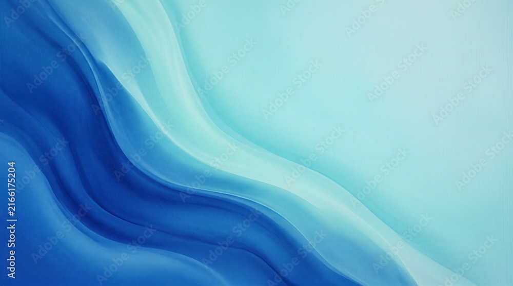 Naklejka premium Smooth blue aqua tones with soft color transition