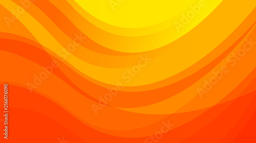 abstract waves orange background