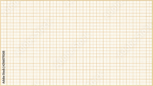 Seamless pattern of brown grid lines on a light beige background, classic graph paper texture