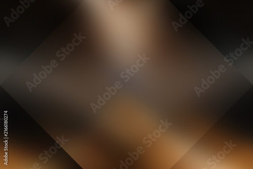 Cuadro en lienzo Abstract brown gradient background with geometric diamond shape