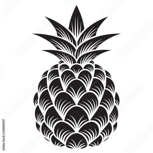 vector illustration of an apple with leaves