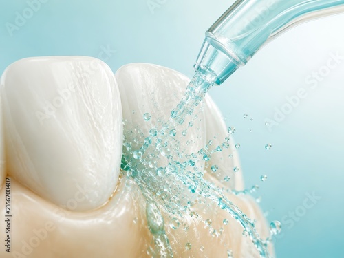 Aqua Water Flosser Cleaning Tooth