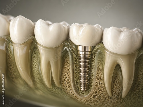 Dental Implant Among Natural Molars