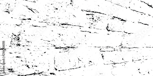 Black and white grunge texture with distressed brick wall pattern