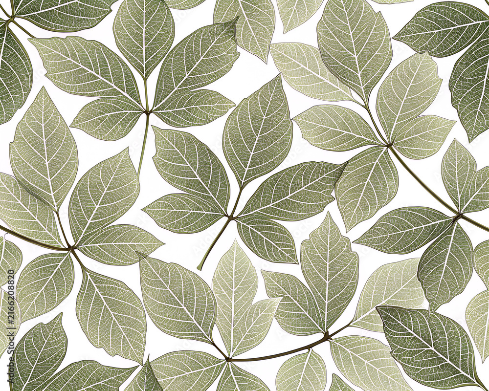 seamless pattern with leaves