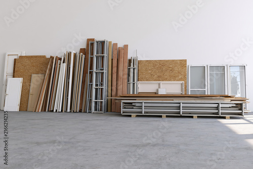 Recovered building components prepared for reuse after deconstruction