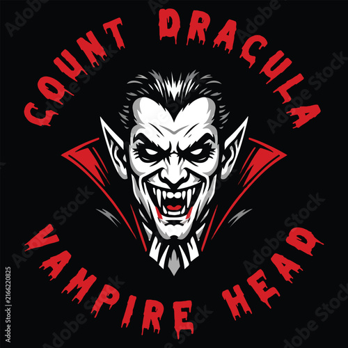 Bild auf Leinwand Count Dracula Vampire Head