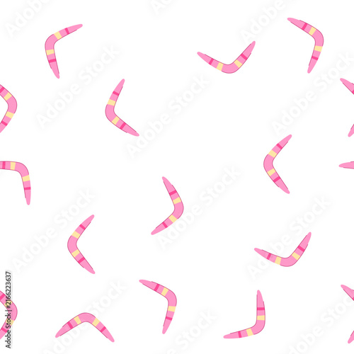 Canvastavla pattern australia boomerang cartoon