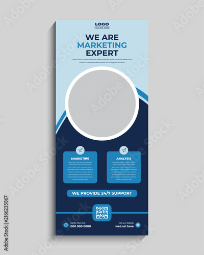 Marketing Agency Roll Up Banner Template Design