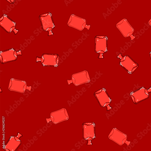 Bild auf Leinwand seamless pattern twinge bottle pain relief cartoon