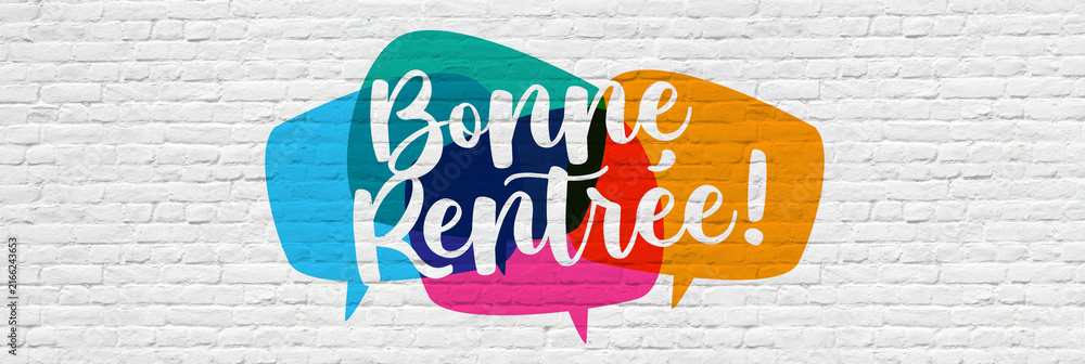 Naklejka premium Bonne rentrée