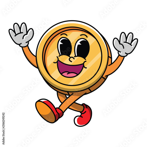 Walking Happy Coin