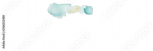 Abstract watercolor pastel blue ink wash splash