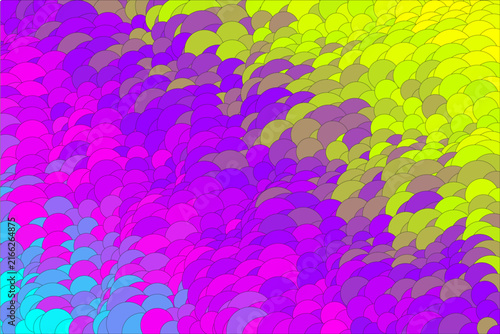Abstract, futuristic colorful background. Design element for textile, print, wallpaper, wrapping paper.