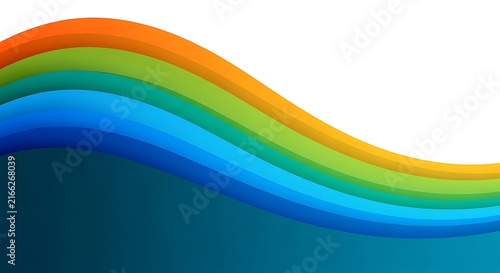 Vibrant rainbow wave gradient background