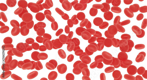 Microscopic view of red blood cells in medical sample. High-resolution close-up of human erythrocytes for scientific research and diagnostics.