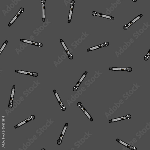 Fotografie seamless pattern boom radio microphone cartoon